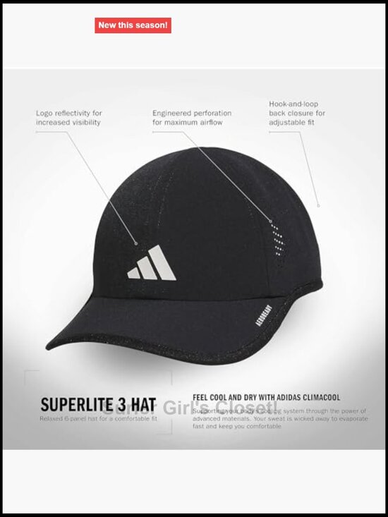 adidas Superlite Moisture-Wicking Baseball Cap for Training main image 5